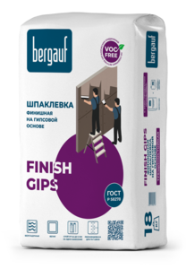 Шпаклевка финишная гипсовая Bergauf Finish Gips 18 кг