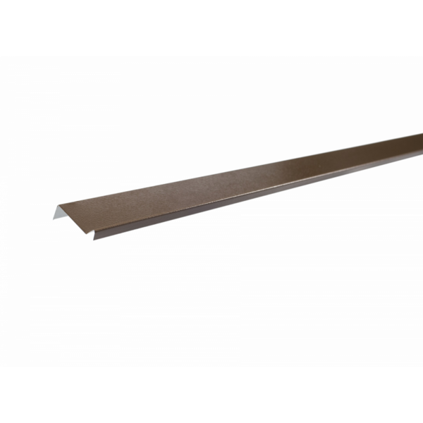 Планка примыкания пластизол Технониколь Шинглас PVC RAL 8014 коричневая