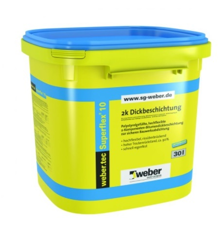 VETONIT гидроизоляция weber.tec Superflex 10, 30л